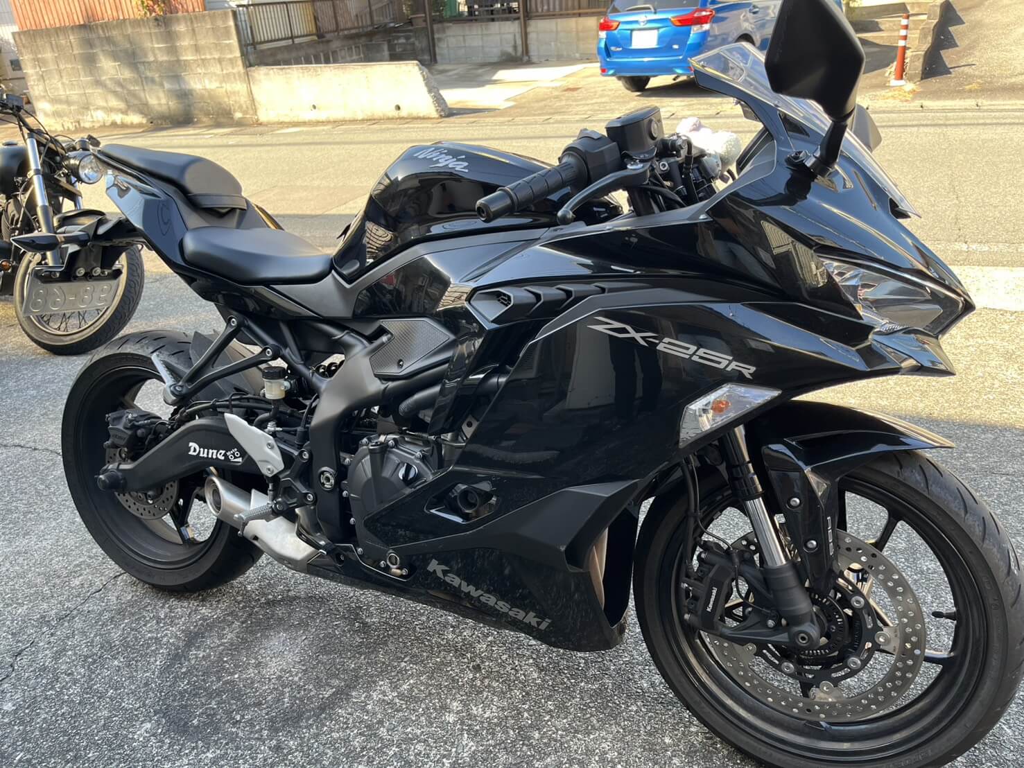 熊本 バイク 塗装 カワサキ ニンジャ250 オールペイント オリジナルピンク3コートパール 施工後 小山バイクショップ