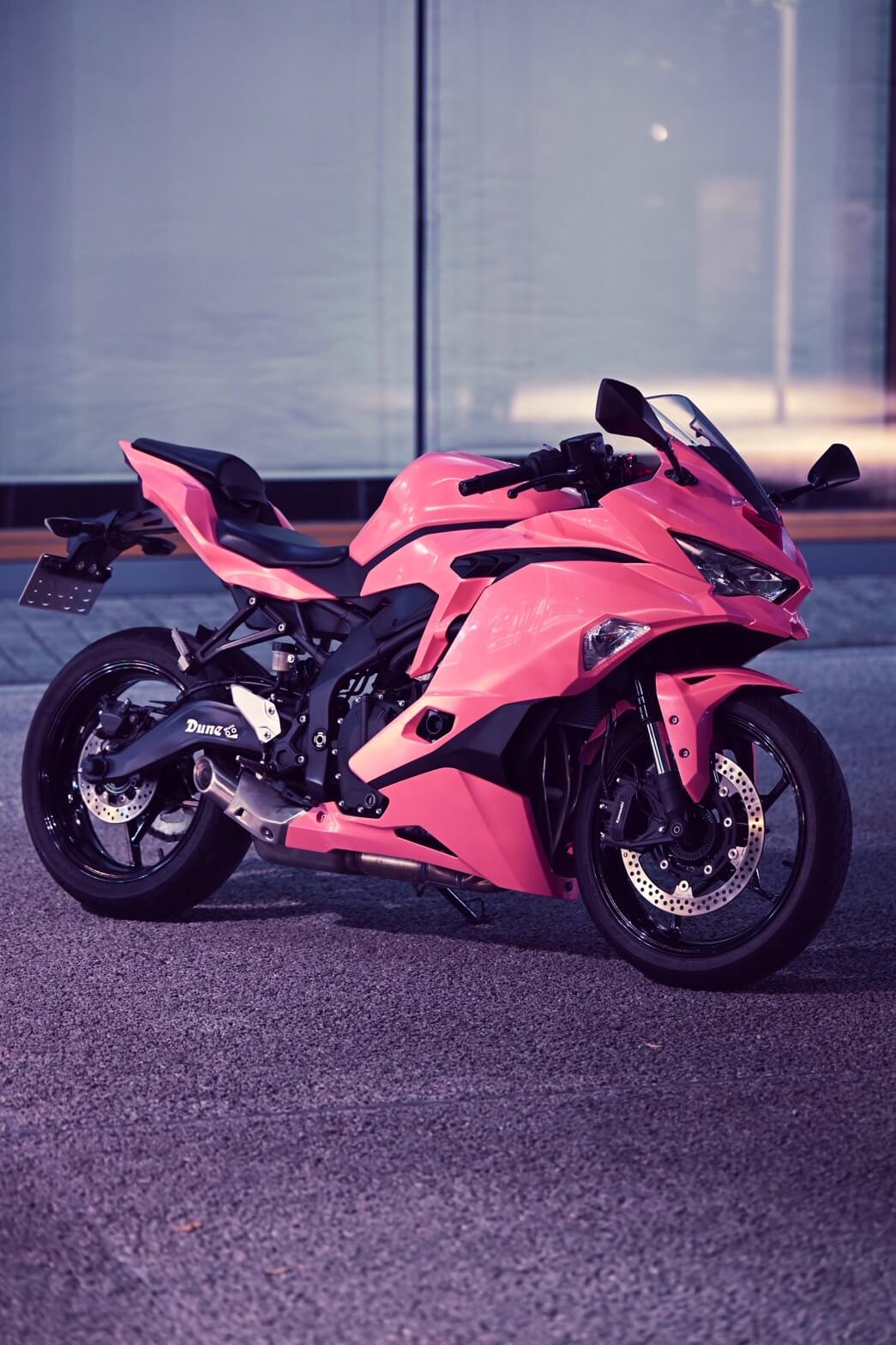 カワサキ ニンジャ250 オールペイント｜オリジナルピンク3コートパール